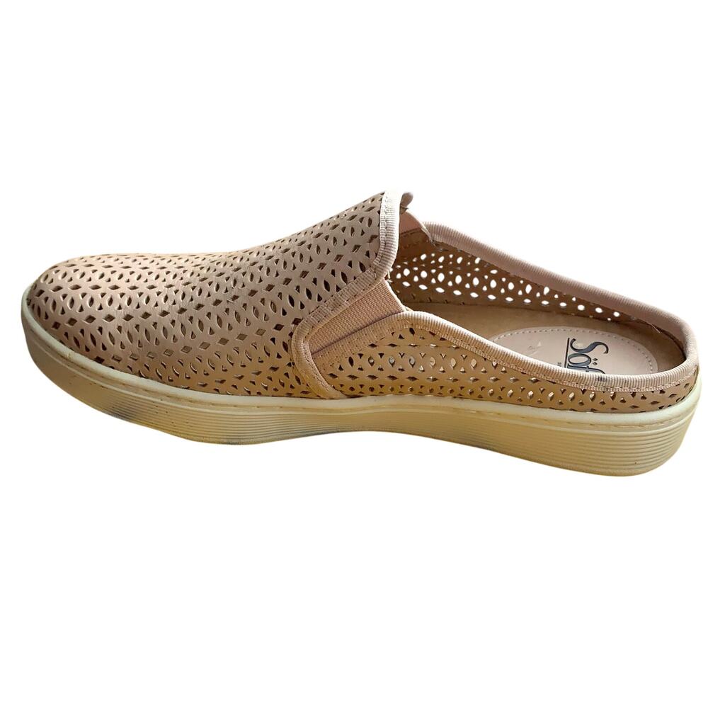 SOFFT Women’s Slip-On Leather Sneaker Padded Slides Somers II Taupe/Blush SIZE 9 - Picture 11 of 14
